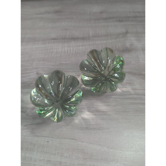 Pottery Barn Kids Round GREEN COLOR Mercury Glass Curtain Rod Finial - Picture 2 of 7